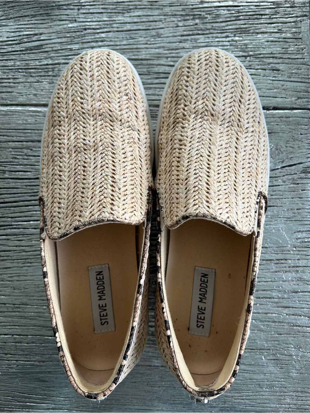 Steve Madden Gillis Woven Slip-On Loafers